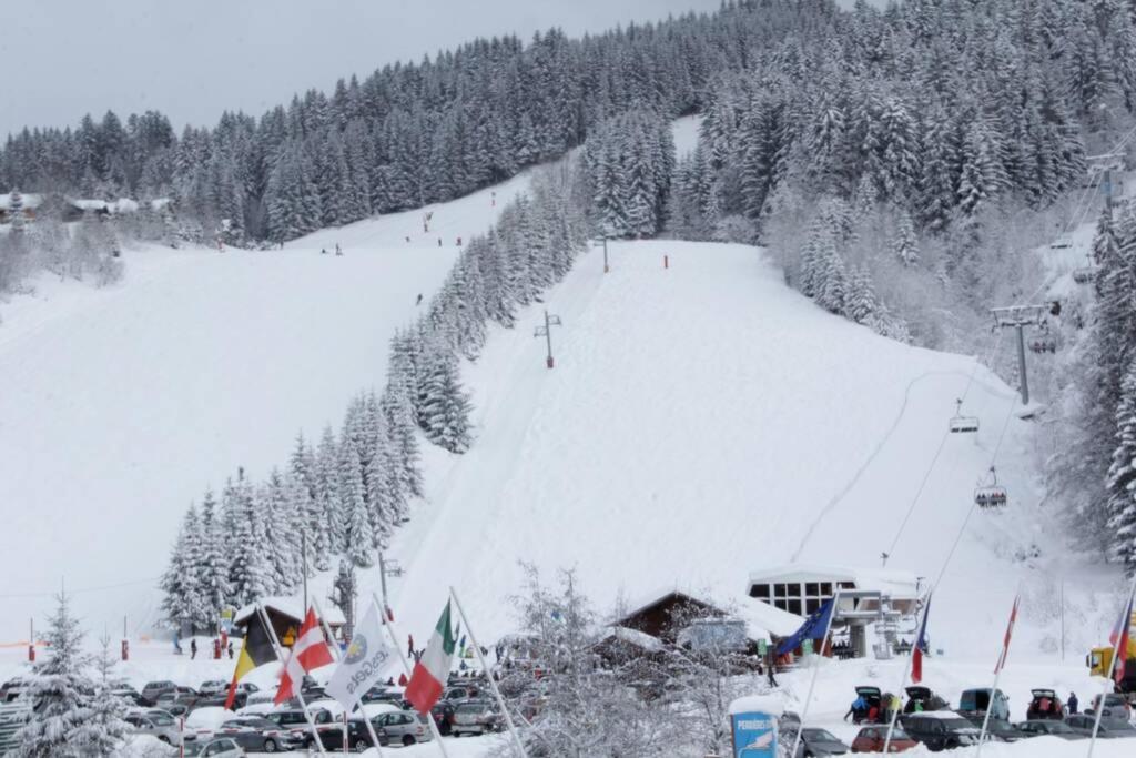 Bel App Aux Gets 10Mn Centre Ski Parking Tennis Prive Les Gets Bagian luar foto